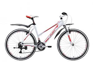 Велосипед FURY Yokogama Lady белый/красный/серый 18"