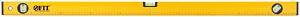Уровень "Старт", 3 глазка, желтый корпус, фрезер. рабочая грань, магниты, шкала 1000 мм FIT