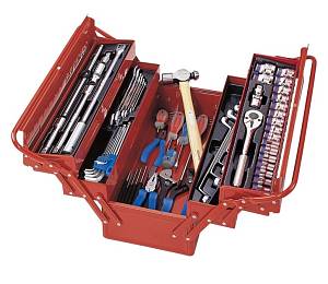 Набор инструментов универсальный, раскладной ящик, 65 предметов KING TONY 902-065MR01